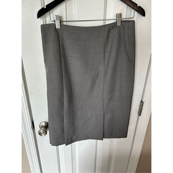 Evan picone women’s gray skirt suit jacket size 8 skirt size 6 - Picture 3 of 11